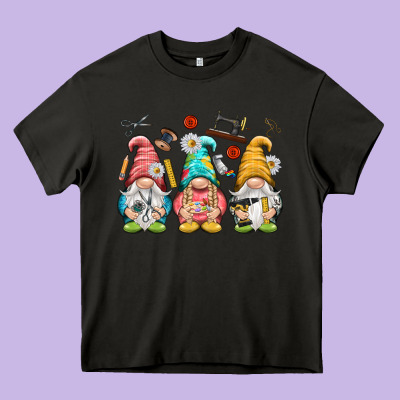 Crafter Gnomies Heavy Core Tee Designed By Nancycooperartshop