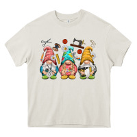 Cream crafter gnomies Heavy Core Tee - NancyCooperArtShop