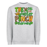 Heather Grey St. Patrick's They call me mister pinch charming Heavyweight Sweatshirt - OliviaCreatesArt