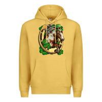Antique Gold Horse with horseshoe st patricks day Premium Hoodie - FaDigitalArtStudio