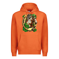 Carrot Horse with horseshoe st patricks day Premium Hoodie - FaDigitalArtStudio
