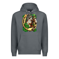 Rock Horse with horseshoe st patricks day Premium Hoodie - FaDigitalArtStudio