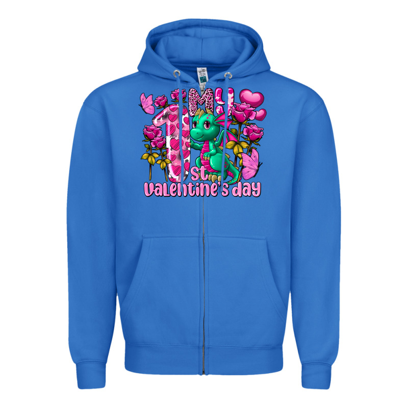 My First Valentine's Day Dragon Zipper Hoodie by FaDigitalArtStudio | Teevron