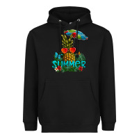 Black Summer Heavyweight Hoodie - CowhideDigitalArt