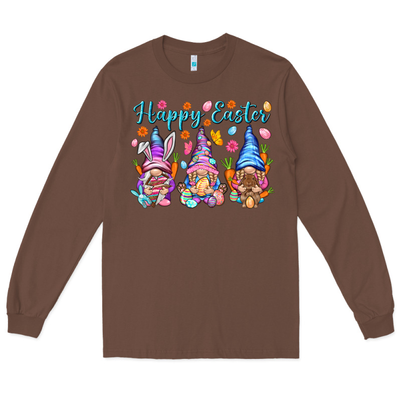 Happy Easter Gnomies Easter Day Long Sleeve Tee by HowdyJamesFarm | Teevron
