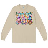 Mushroom Happy Easter gnomies Easter Day Long Sleeve Tee - HowdyJamesFarm