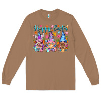 Toasted Coconut Happy Easter gnomies Easter Day Long Sleeve Tee - HowdyJamesFarm
