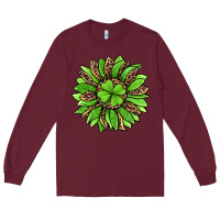 Burgundy lucky leopard st patricks sunflower Long Sleeve Tee - Jasminsmagicworld