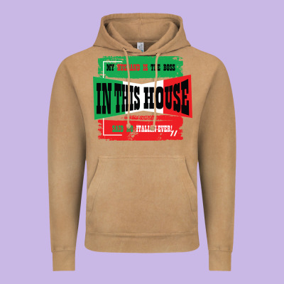 My Husband Is The Boss In This House Said No Italian Ever Vintage Hoodie Designed By Bettercallsaul