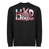 Black Easter Day Hop bunny Heavyweight Sweatshirt - OliviaCreatesArt