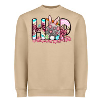 Easter Day Hop Bunny Heavyweight Sweatshirt | Teevron