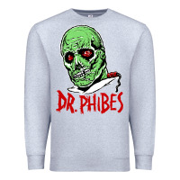 Heather Grey dr. phibes Premium Sweatshirt - tuanDangUi