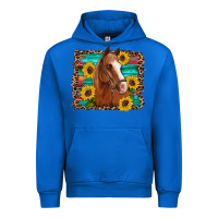 Cobalt horse sunflowers turquoise wooden serape leopard Urban Hoodie - Artiststas