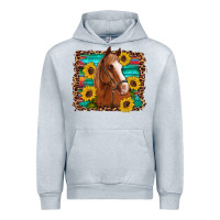 Heather Grey horse sunflowers turquoise wooden serape leopard Urban Hoodie - Artiststas