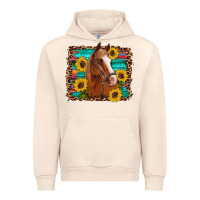 Sandshell horse sunflowers turquoise wooden serape leopard Urban Hoodie - Artiststas