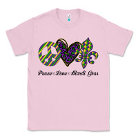 Bubblegum Pink mardi gras love peace Classic Tee - Bettercallsaul