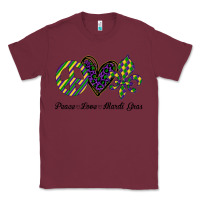 Burgundy mardi gras love peace Classic Tee - Bettercallsaul
