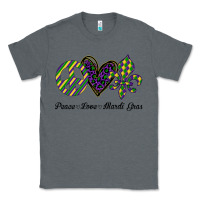 Charcoal Heather mardi gras love peace Classic Tee - Bettercallsaul