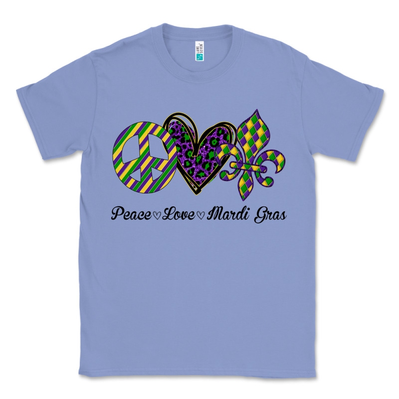 Mardi Gras Love Peace Classic Tee by Bettercallsaul | Teevron