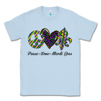 Dusty Blue mardi gras love peace Classic Tee - Bettercallsaul