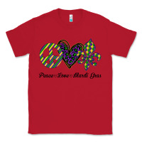 Red mardi gras love peace Classic Tee - Bettercallsaul
