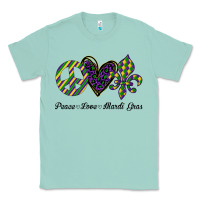 Seafoam mardi gras love peace Classic Tee - Bettercallsaul