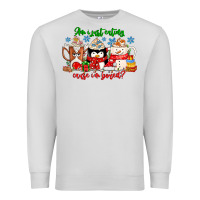 Dove Grey amiju sweating cause im bored Premium Sweatshirt - CowhideDigitalArt