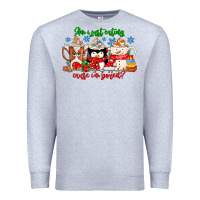 Heather Grey amiju sweating cause im bored Premium Sweatshirt - CowhideDigitalArt