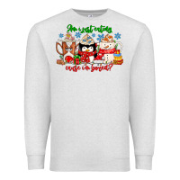 Oatmeal Heather amiju sweating cause im bored Premium Sweatshirt - CowhideDigitalArt