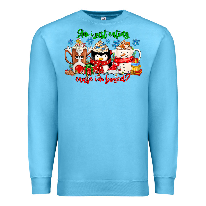 Amiju Sweating Cause Im Bored Premium Sweatshirt by CowhideDigitalArt | Teevron