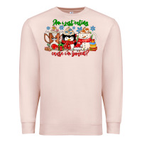 Pale Pink amiju sweating cause im bored Premium Sweatshirt - CowhideDigitalArt