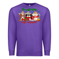Purple amiju sweating cause im bored Premium Sweatshirt - CowhideDigitalArt