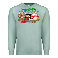Seafoam amiju sweating cause im bored Premium Sweatshirt - CowhideDigitalArt