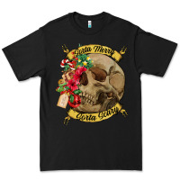 Black Sorta merry sorta scary skull Premium Tee - NancyCooperArtShop