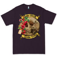 Plum Sorta merry sorta scary skull Premium Tee - NancyCooperArtShop
