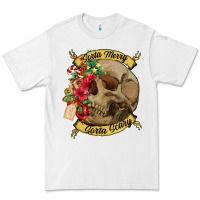 White Sorta merry sorta scary skull Premium Tee - NancyCooperArtShop