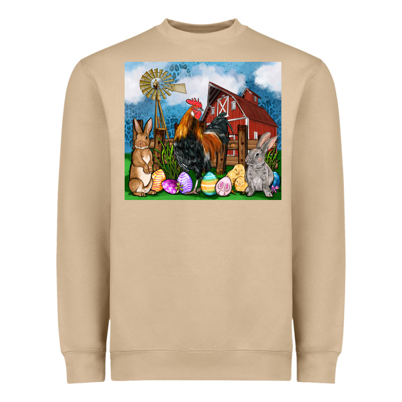 Farm Animals 20oz Heavyweight Sweatshirt by OliviaCreatesArt | Teevron