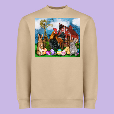 Farm Animals 20oz Heavyweight Sweatshirt Designed By Oliviacreatesart