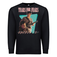 Black vintage style 80s tears for fears design Premium Sweatshirt - tuanDangUi