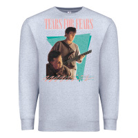 Heather Grey vintage style 80s tears for fears design Premium Sweatshirt - tuanDangUi