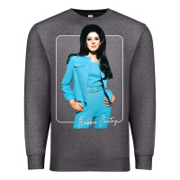 Charcoal Heather bobbie gentry  vintage style fan design1 Premium Sweatshirt - tuanDangUi
