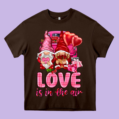 Love Is In The Air With Gnomies Heavy Core Tee Designed By Nancycooperartshop