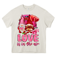 Cream love is in the air with gnomies Heavy Core Tee - NancyCooperArtShop