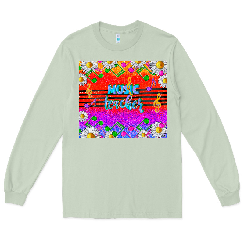 Rainbow Music Teacher Long Sleeve Tee by TumblerDesignByShophia | Teevron
