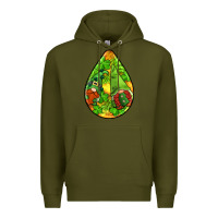 Army Green st.patrick's teardrop earrings Premium Hoodie - FaDigitalArtStudio