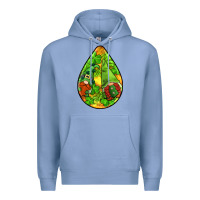 Colony Blue st.patrick's teardrop earrings Premium Hoodie - FaDigitalArtStudio