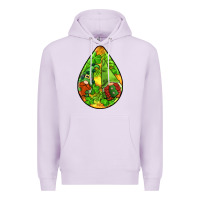 Lilac st.patrick's teardrop earrings Premium Hoodie - FaDigitalArtStudio