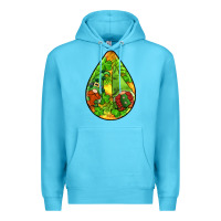 Ocean Blue st.patrick's teardrop earrings Premium Hoodie - FaDigitalArtStudio