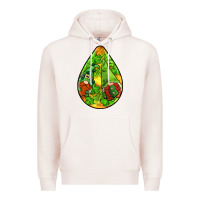 Pale Pink st.patrick's teardrop earrings Premium Hoodie - FaDigitalArtStudio