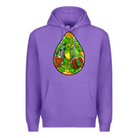 Purple st.patrick's teardrop earrings Premium Hoodie - FaDigitalArtStudio
